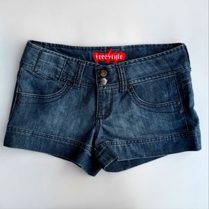 Freestyle Denim Short Jean Shorts  Size 9 29 Blue Jean Shorts
